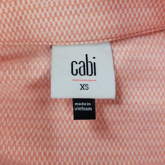 CAbi Take 5 Topper Longline Jacket Size XS Peachy Pink Pockets 3/4 Sleeve Soft - Picture 7 of 13